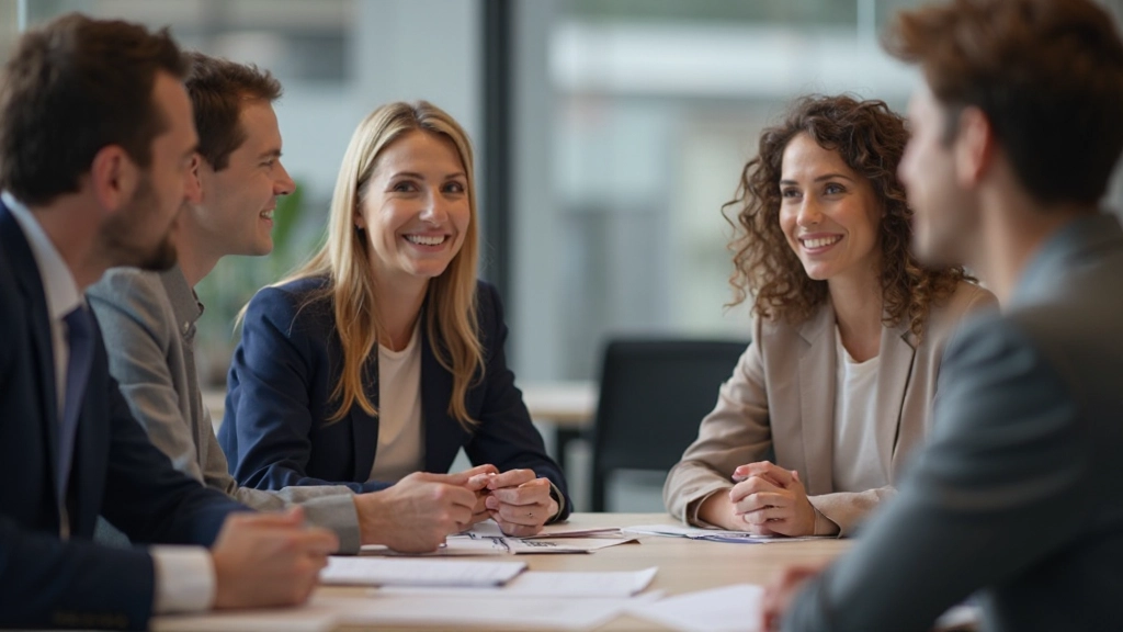 Diverse groep in goed gebalanceerde discussie met actieve participatie